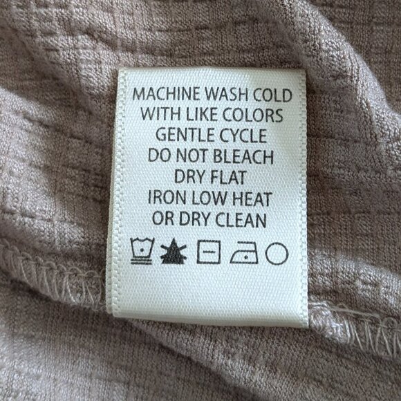 Max Studio Cinched Sleeve Top Size 3X Taupe Jersey Dropped-Shoulder T-Shirt NWT - Picture 13 of 15